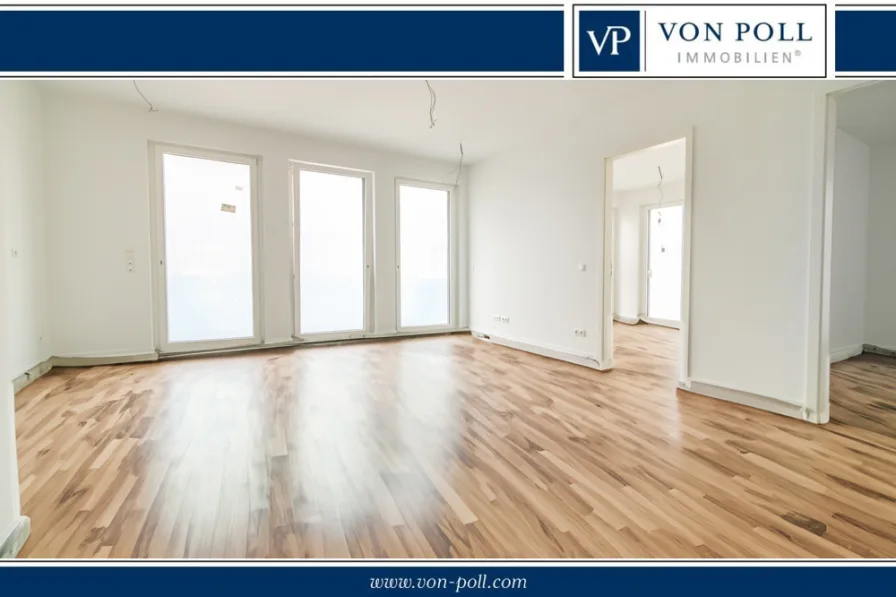 Titelbild - Wohnung kaufen in Offenbach am Main - Erstbezug - Sonnige Vier-Zimmer-Wohnung mit Balkon und Tiefgarage