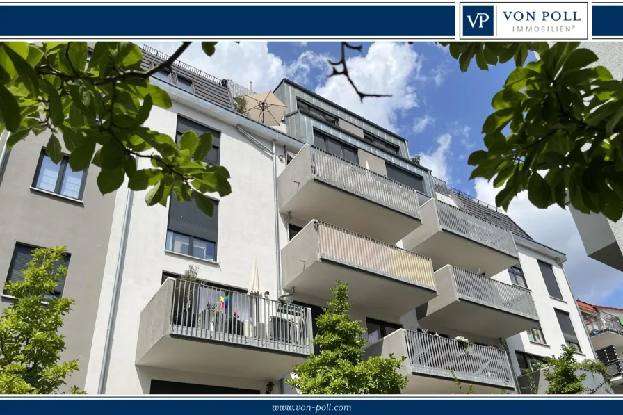 Titel-logo - Rückansicht - Wohnung kaufen in Offenbach am Main - Bernardhof - Exzellente  - 4 Zimmerwohnung mit Loggia und  Weitblick