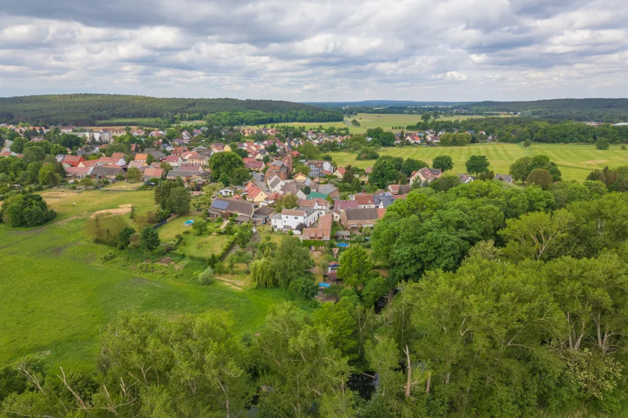 Pension Saarmund Luftbild 