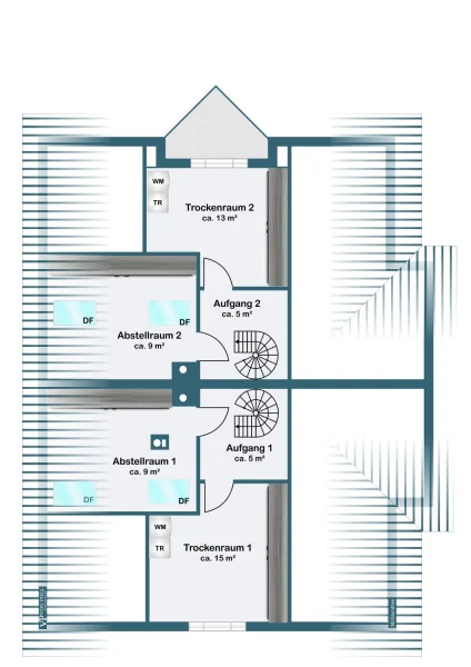 Grundriss Spitzboden