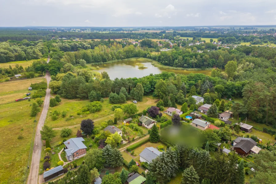 Umgebung mit Blick auf die Große Kiesgrube