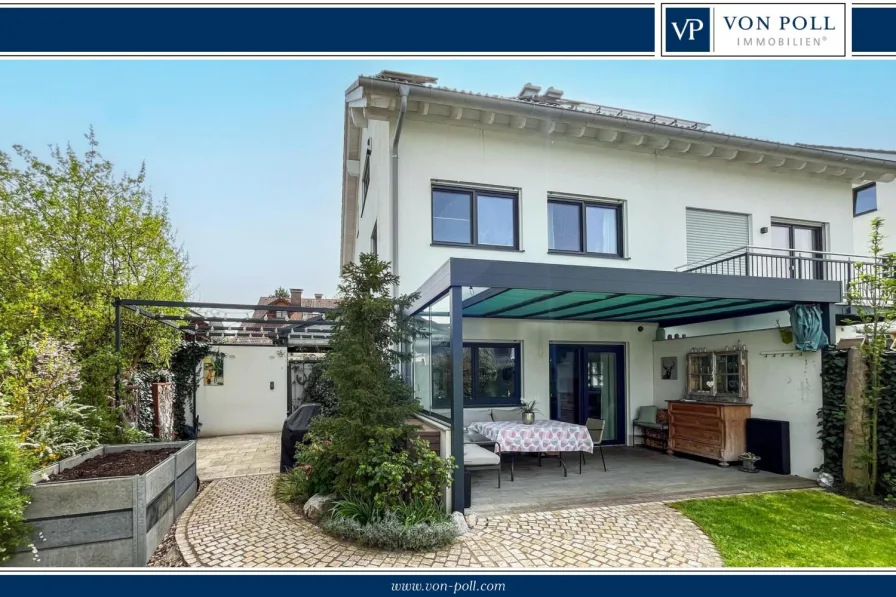 Außenansicht - Haus kaufen in Seefeld - Reserviert: Moderne, barrierefreie Doppelhaushälfte mit Panoramablick