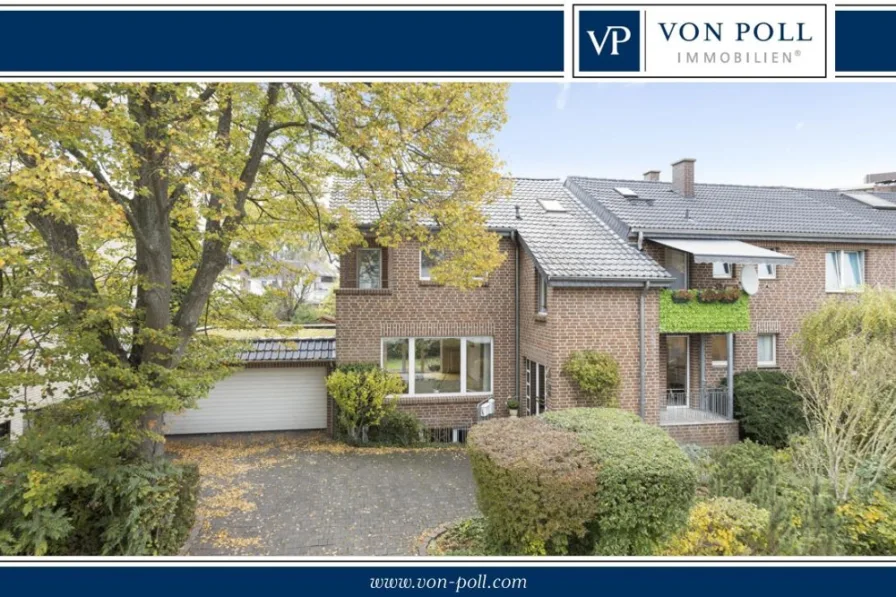 Titelbild - Haus kaufen in Düsseldorf - Großzügiges Einfamilienhaus mit Einliegerwohnung und separatem Arbeitszimmer in gefragter Lage