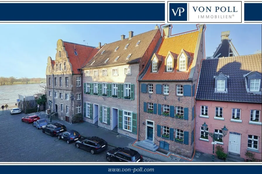 Von Poll Immobilien - Haus kaufen in Düsseldorf - Prächtiges und historisches Stadthaus unmittelbar am Rhein