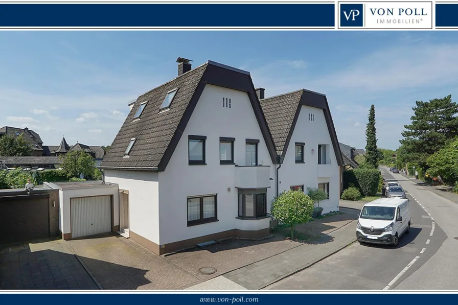 Titelbild - Haus kaufen in Meerbusch - Lichtdurchflutetes Einfamilienhaus mit Garage und schönem Garten in beliebter Lage