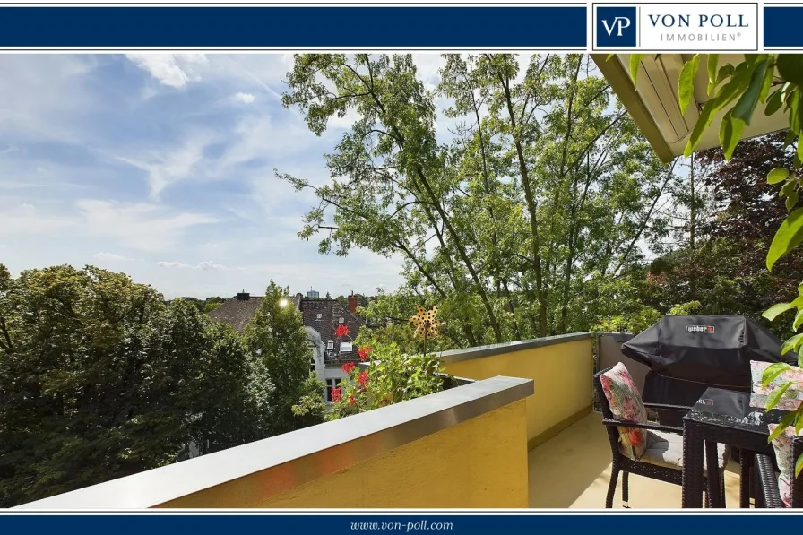 Südbalkon mit tollem Ausblick - Wohnung kaufen in Wiesbaden - Toplage - modernisiert & altersgerecht – Schöne 3-Zimmer-Wohnung mit vielen Extras