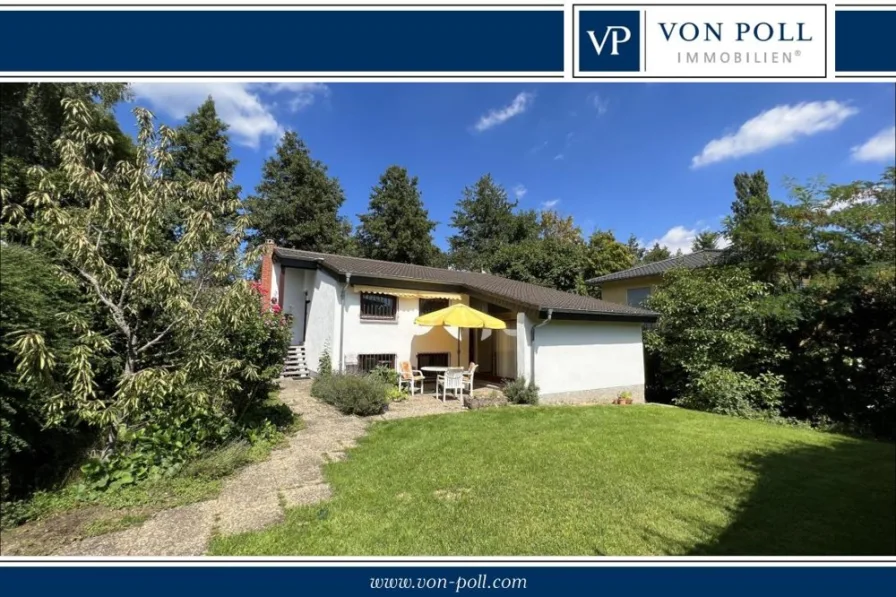 Titelbild - Haus kaufen in Bad Homburg vor der Höhe - VON POLL - BAD HOMBURG: Freistehendes Einfamilienhaus mit Potential in gefragter Naturlage
