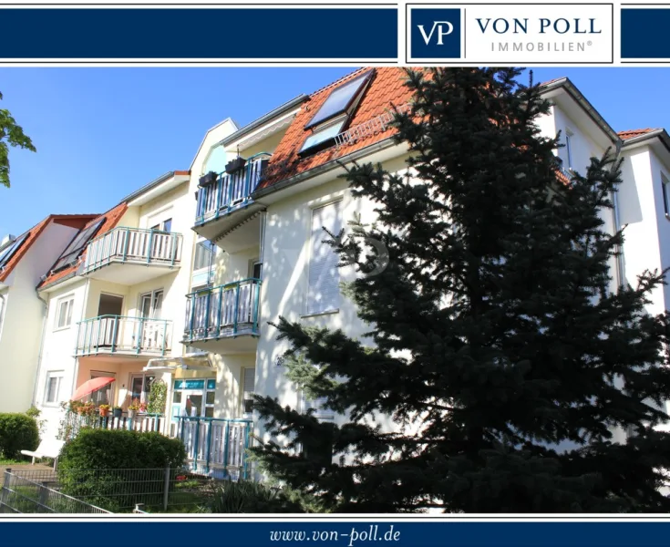 Hausansicht - Wohnung kaufen in Velten - Vermietete Zwei-Zimmer-Eigentumswohnung mit Kellerraum und Stellplatz