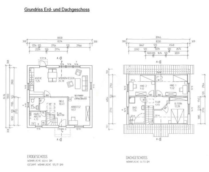 Grundrisse EG und OG