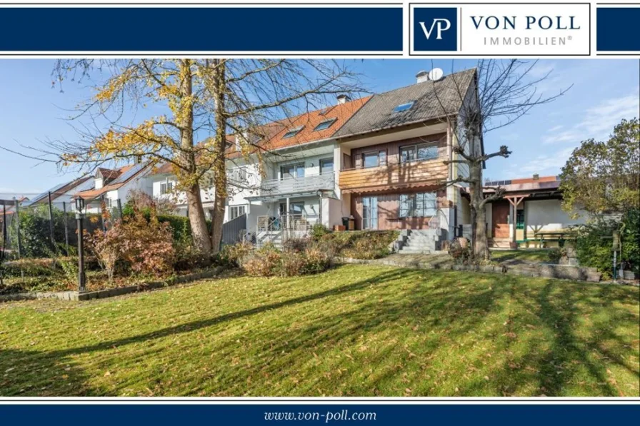 Titelbild - Haus kaufen in Röhrmoos - Gemütliches Haus mit sonniger Terrasse und Garage