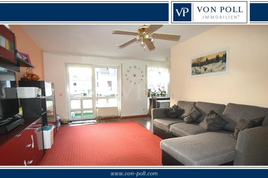  - Wohnung kaufen in Neusäß / Steppach - Ruhige, helle 2 Zimmer-Wohnung
