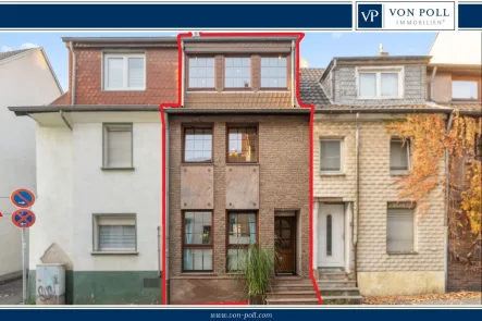 Fronansicht_-_Titelbild - Haus kaufen in Köln - Charmantes Stadthaus mit Dachterrasse in Rheinnähe