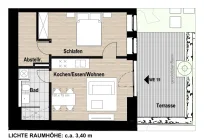 Grundriss Terrassenwohnung 19