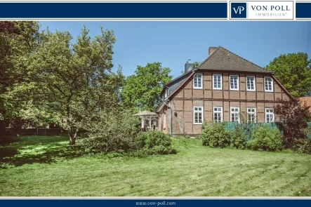 Titelbild - Haus kaufen in Kirchgellersen - Ihr privates Refugium: Idyllisches Landhaus mit Ferienwohnung und Pferdehaltungsmöglichkeit