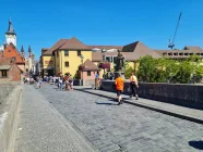 Mainbrücken-Panorama mit Teilansicht des "Wöhrl-Plazas", #152931