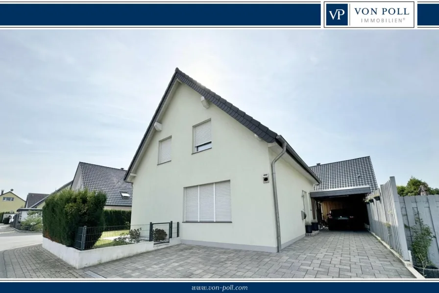 Titelbild - Haus kaufen in Bielefeld - Bielefeld-Ummeln: modernes Einfamilienhaus | freistehend | ca. 127 m² Wohnfläche | Carport