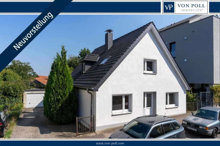 Titelbild - Haus kaufen in Bielefeld - Bielefeld-Mitte: freistehendes Einfamilienhaus | 74 m² Wfl. im EG + wohnlich ausgebautes DG | Garage