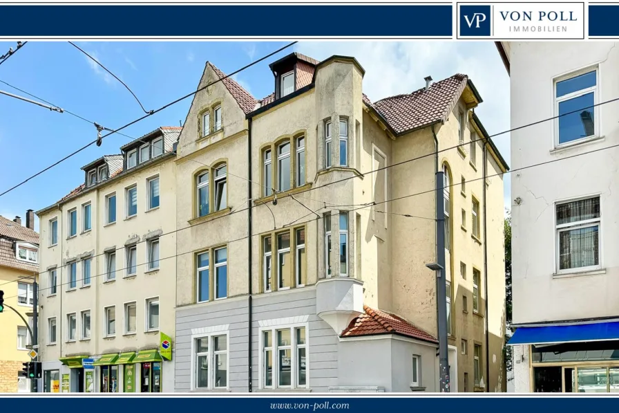 Titelbild - Wohnung kaufen in Bielefeld - Bielefeld-Mitte: DG-Wohnung Nähe Lutter |  Jungendstil-Charme | 4 Zimmer | Balkon