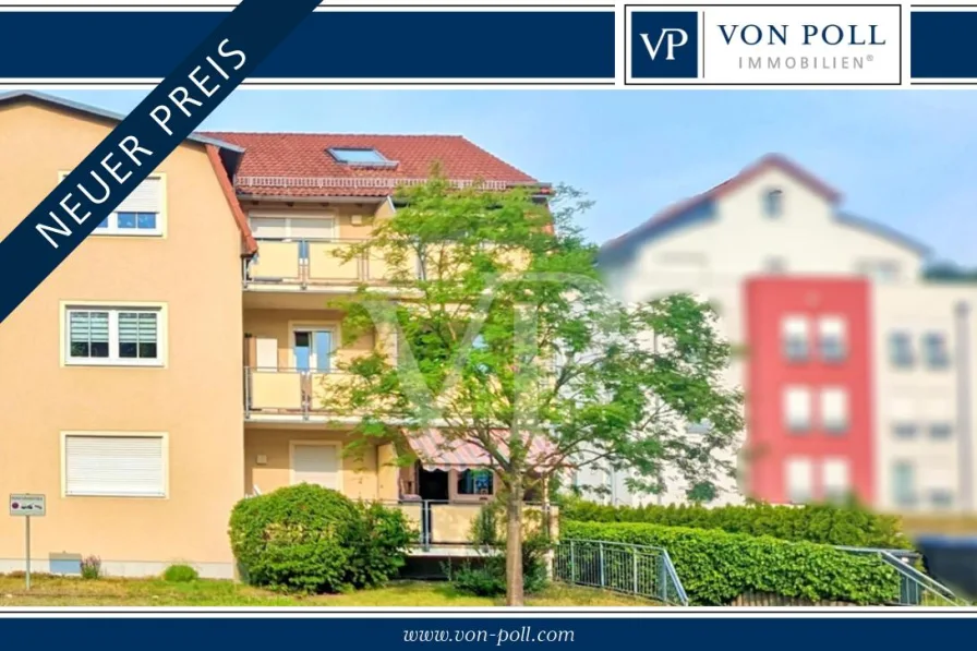 VON POLL IMMOBILIEN DRESDEN - Wohnung kaufen in Pirna - Vermietete 2-Zimmer Wohnung mit Tiefgaragenstellplatz und Balkon in Pirna