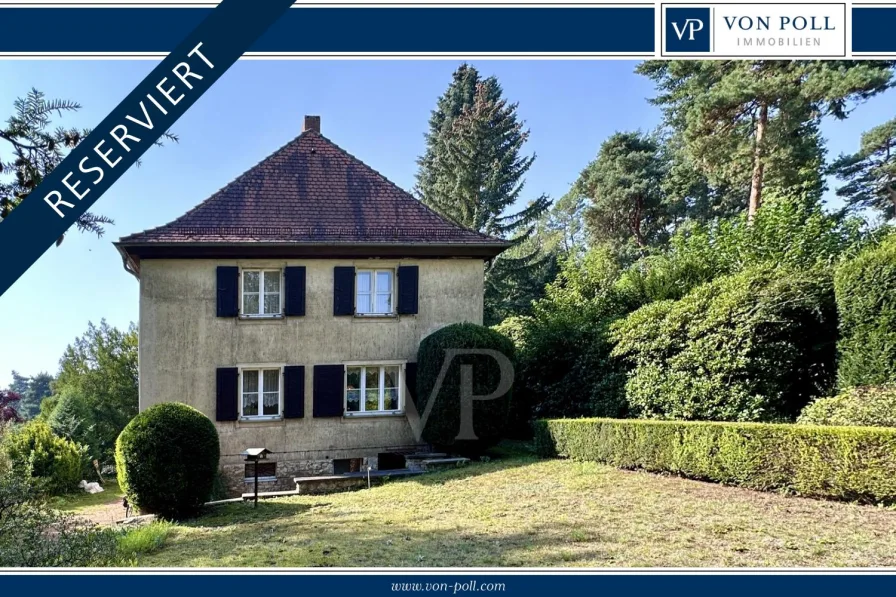 VON POLL IMMOBILIEN - Haus kaufen in Dresden - Historische Einfamilien-Villa mit parkähnlichem Grundstück in Hellerau