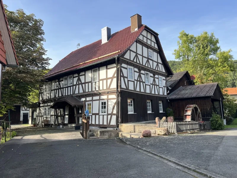  - Haus kaufen in Sontra / Wichmannshausen - Wunderschönes Mühlenanwesen entlang des Mühlenbaches