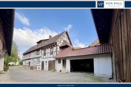  - Haus kaufen in Sontra / Krauthausen - Weitläufiges Landhaus für Naturliebhaber mit Weitblick und Platz für Viehhaltung