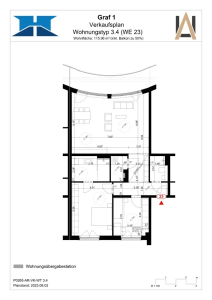 Grundriss Typ 3.4