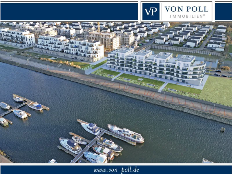 Graf Bismarck_Graf1 - Wohnung kaufen in Gelsenkirchen - Luxus-Maisonette auf ca. 190 m², 2 Bäder, 100 m² Dachterrasse mit direktem Marina-Blick und Balkon