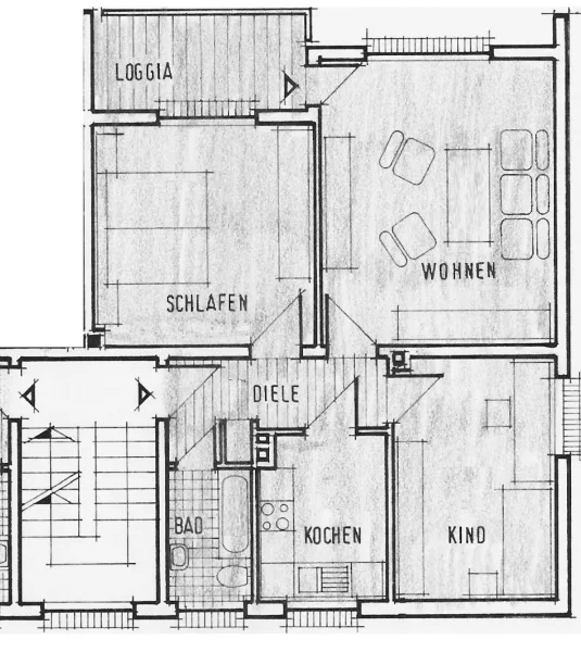 Grundriss 2. Obergeschoss