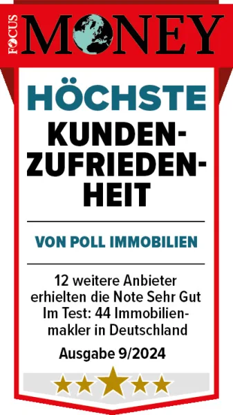 Siegel_Hoechste Hohe_Kundenzufriedenheit_2024_von Poll Immobilien