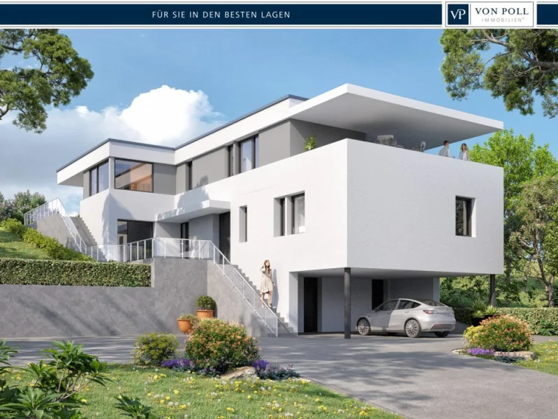 Bebauungsvorschlag - Vorderansicht - Grundstück kaufen in Landshut - Bauen Sie sich ihr Traumhaus!!!Herrliches Grundstück im Hagrainer Tal!!!