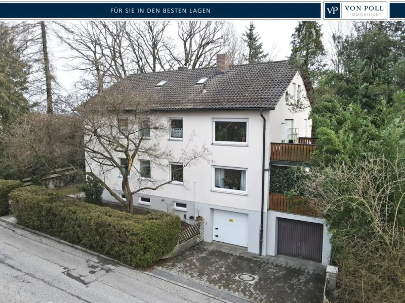 Vorderansicht - Haus kaufen in Landshut - Solides Investment! Werthaltiges Mehrfamilienhaus in begehrter Lage am Landshuter Englbergweg