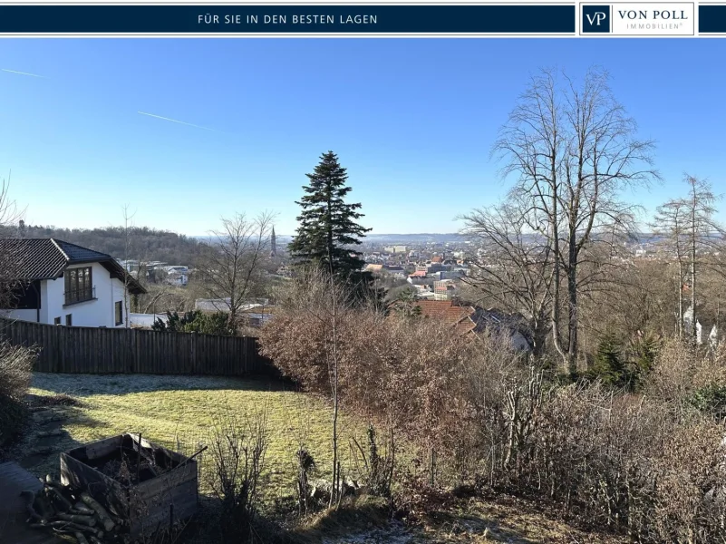 Ausblick - Grundstück kaufen in Landshut - Die Stadt im Blick, das Haus am Berg!!!Erstklassiges Grundstück am Moniberg!!!