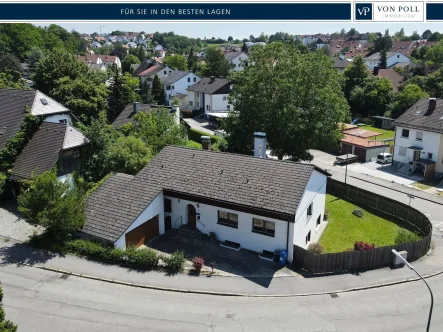 Vogelperspektive - Haus kaufen in Landshut - Hier können Sie sofort einziehen!!!Schmuckes Einfamilienhaus in Topzustand im Stadtteil Achdorf!!!