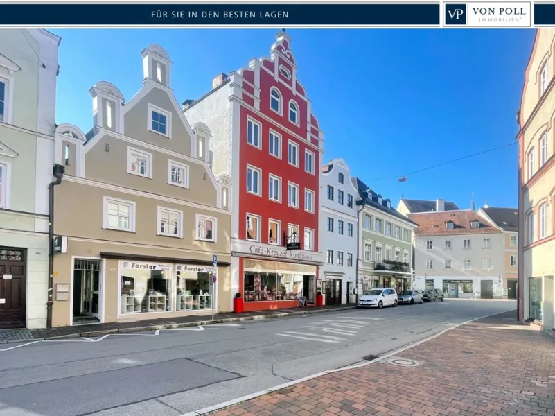 Außenansicht - Haus kaufen in Landshut - Besondere Gelegenheit! Renditefreundliches Wohn-und Geschäftshaus im Herzen der Stadt Landshut!