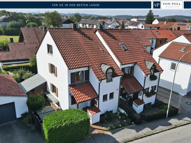 Vorderansicht - Haus kaufen in Landshut - Charmante Doppelhaushälfte mit Wohlfühlfaktor in begehrter Lage von Landshut/West