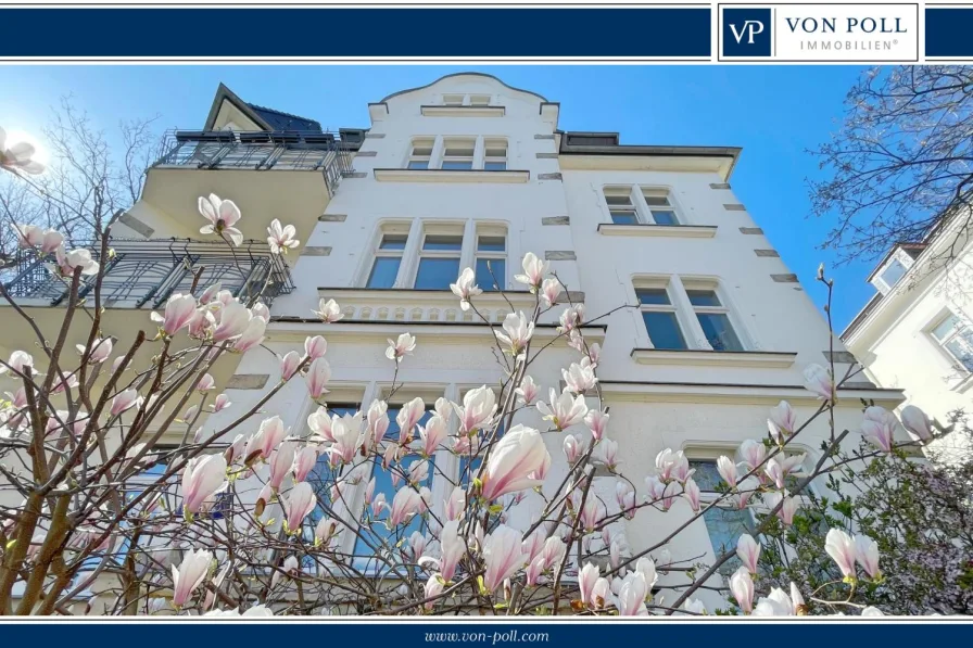 VON POLL Immobilien - Wohnung kaufen in Leipzig - Exklusive Altbauwohnung mit Blick ins Grüne