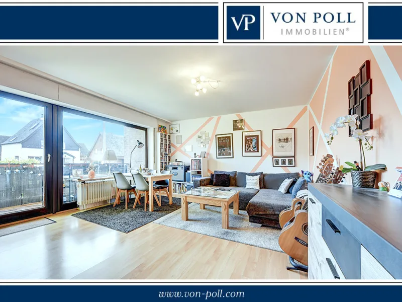 Von Poll - Moers - Wohnung kaufen in Moers - Hülsdonk * gut vermietete hochparterre Eigentumswohnung mit modernisierter Loggia
