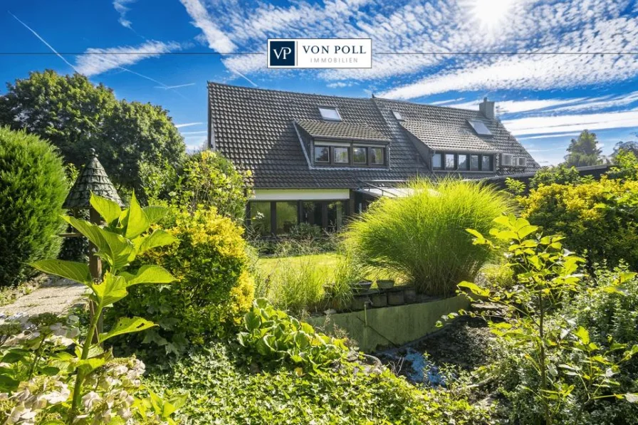 Titel - Haus kaufen in Neuss - Doppelhaushälfte mit großem Erweiterungspotential und idyllischem Garten