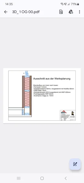 Schnitt Holzständeraufbau 1