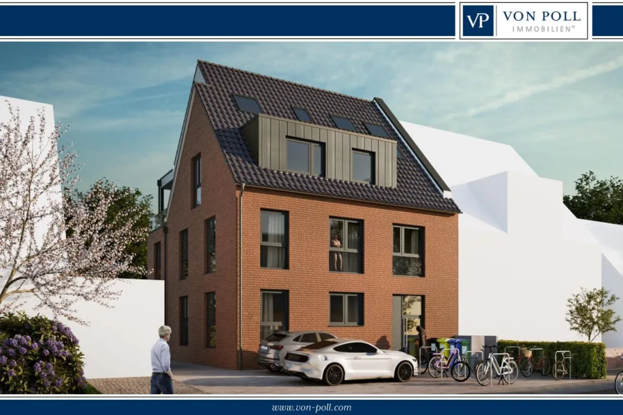 Straßenseite - Wohnung kaufen in Münster - Barrierefreie Penthouse Wohnung in Aaseenähe