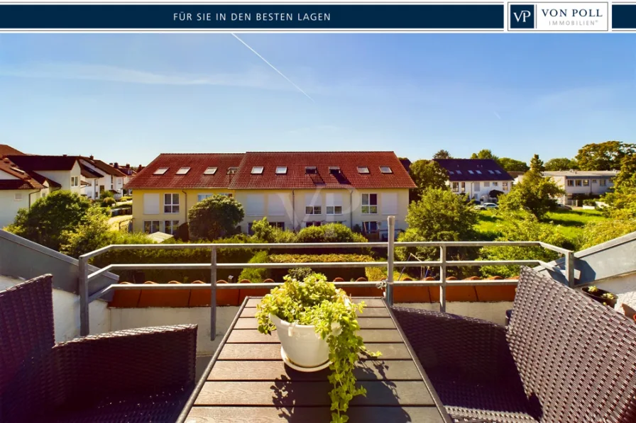 sonniger Dachbalkon - Wohnung kaufen in Aschaffenburg / Obernau - Raumwunder mit Dachbalkon
