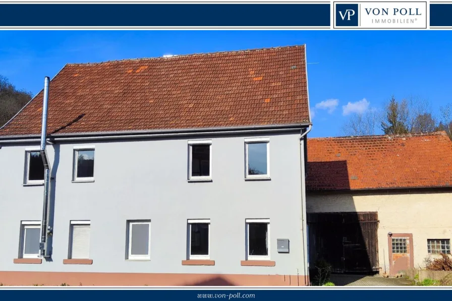 Titelbild - Haus kaufen in Eichenbühl / Riedern - Wohnhaus mit Scheune in Naturrandlage