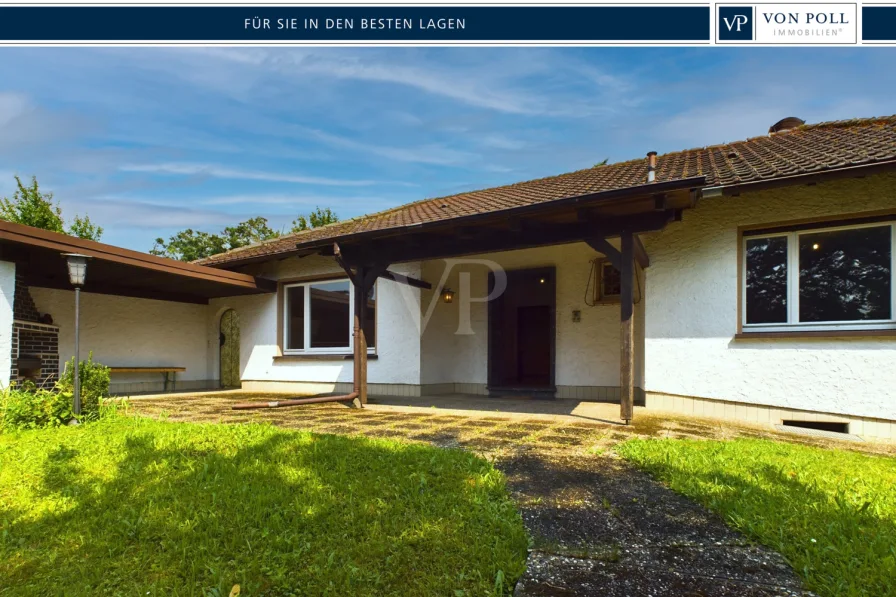 Herzlich Willkommen! - Haus kaufen in Alzenau in Unterfranken / Wasserlos - Herrschaftlicher Bungalow mit fantastischem Fernblick und riesigem Baufenster zur Erweiterung