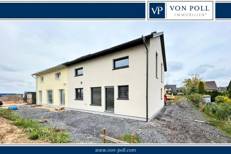Hausansicht Rückseite - Haus kaufen in Bornheim - Erstbezug! Moderne Doppelhaushälfte im schönen Bornheim-Rösberg