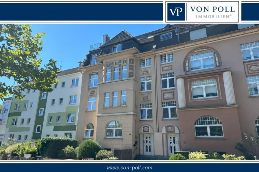 Titelbild - Wohnung kaufen in Dortmund - Helle Dachgeschosswohnung mit großer Loggia nahe Phoenix-See.