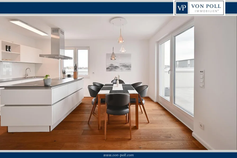 Essecke - Wohnung kaufen in Dortmund - Modernes Penthouse in der Brechtener Heide - mit TOPausstattung