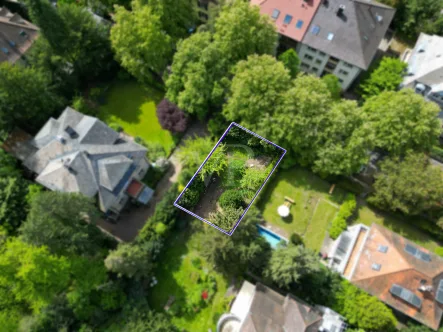 Luftbild - Grundstück kaufen in Freiburg - Exklusives und einzigartiges Baugrundstück in Top-Lage