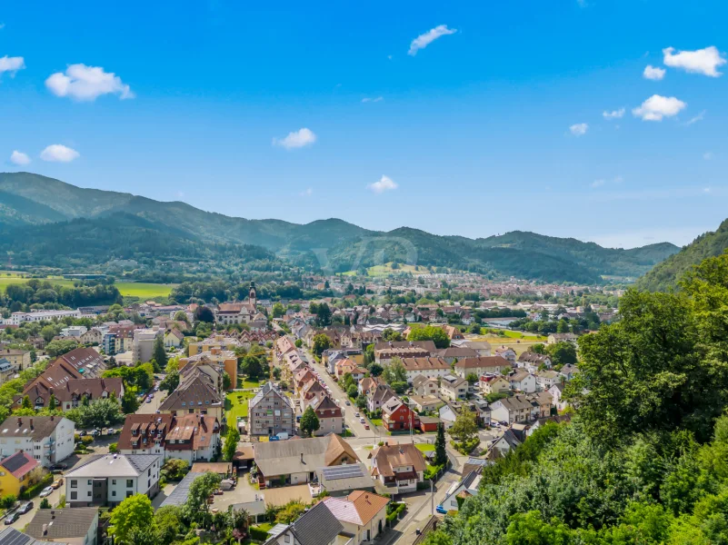 Ausblick auf Waldkirch und Kollnau