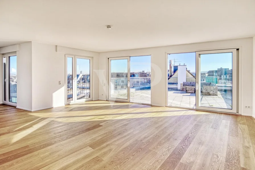 Titelbild - Wohnung mieten in Aachen - Exklusives Penthouse im Herzen von Aachen mit Domblick